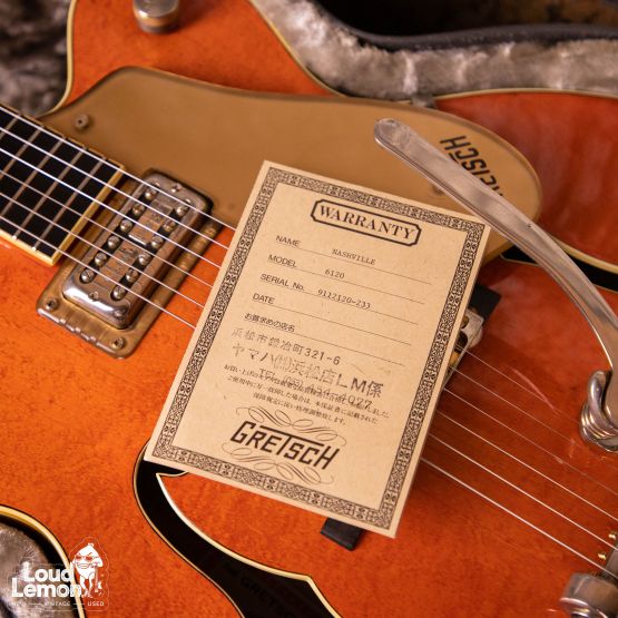 Gretsch 6120 Nashville Orange 1991 Japan электрогитара