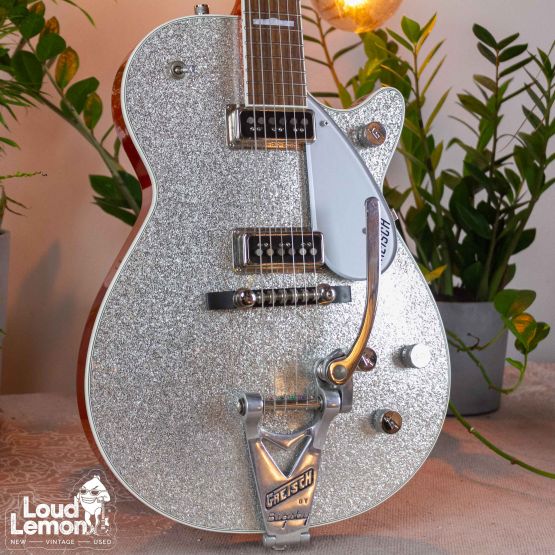 Gretsch G6129T 1957 Duo Jet Silver Sparkle 2006 Japan электрогитара