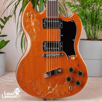 Guild S-100 Standard Carved Acorn Natural 1975 USA электрогитара