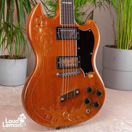 Guild S-100 Standard Carved Acorn Natural 1975 USA электрогитара