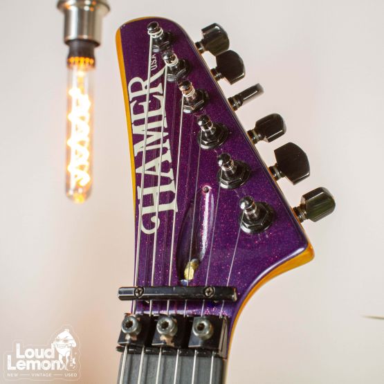 Hamer Limited Edition Californian Elite Reverse Purple Metal Flake 1989 USA электрогитара