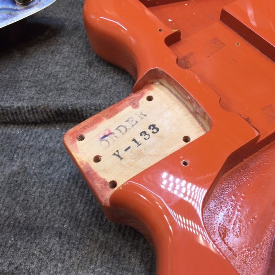 Fender '66 Jazzmaster Custom Order Orange MIJ 1994 Japan электрогитара