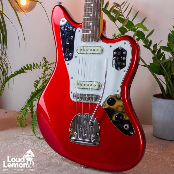 Fender Jaguar JG-66 Candy Apple Red 1999 Japan электрогитара