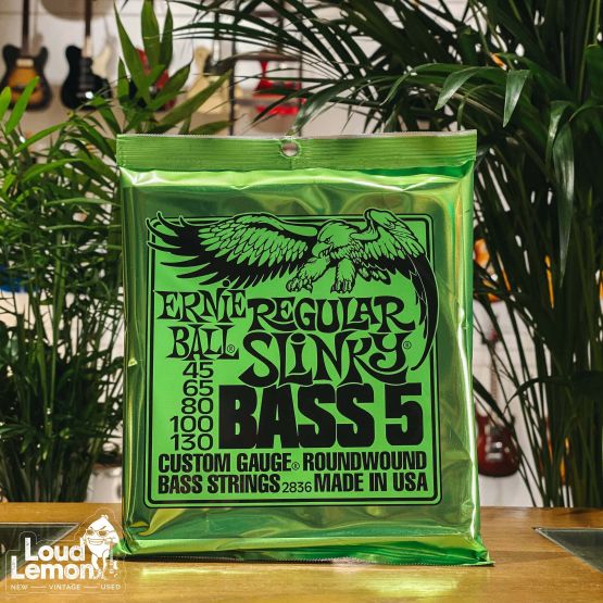 Ernie Ball 2836 Regular Slinky 45-130 струны для 5-струнной бас-гитары