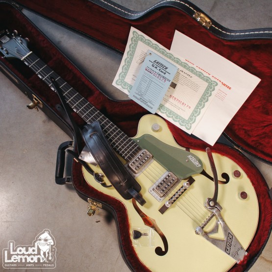 Gretsch Custom Shop G6118T Double Anniversary Aged Smoke Two Tone Green 2007 USA электрогитара