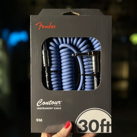 Fender Contour Cable Lake Placid Blue 9м кабель витой синий
