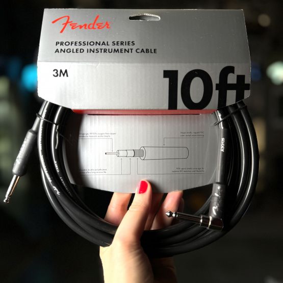 Fender Professional Series кабель прямой-угловой 3 метра