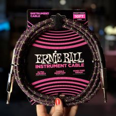 Ernie Ball 6427 кабель гитарный 3 метра прямой фиолетовый