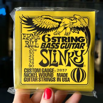 Ernie Ball 2837 Bass Slinky 20-90 струны на Bass VI
