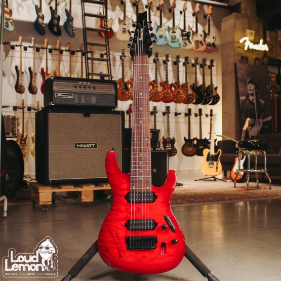 Ibanez S8QM Transparent Red Burst 2013 Indonesia электрогитара