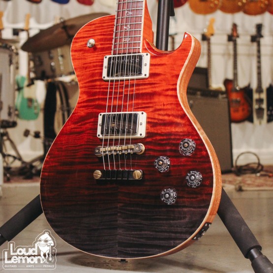 PRS McCarty 594 Wood Library Quilt Fire Red Gray Black Fade 2018 USA электрогитара
