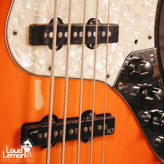 Fender American Deluxe Jazz Bass V Fretless Sunburst 1996 USA бас-гитара