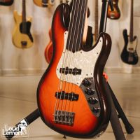 Fender American Deluxe Jazz Bass V Fretless Sunburst 1996 USA бас-гитара