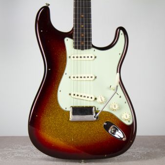 Fender Custom Shop Limited 1963 Journeyman Stratocaster Sparkle Sunburst 2017 NAMM USA электрогитара