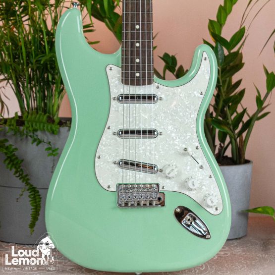 Squier Vintage Modified Stratocaster Surf Green 2011 Indonesia электрогитара