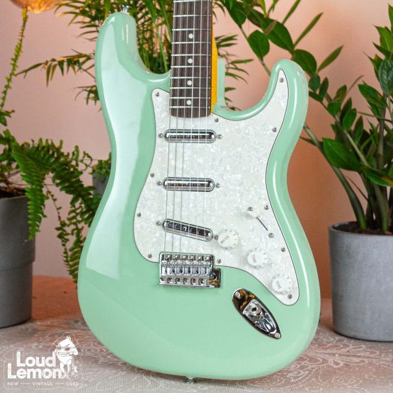 Squier Vintage Modified Stratocaster Surf Green 2011 Indonesia электрогитара