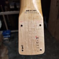 Fender MST-40 Mini Stratocaster Flame Cherry Burst 1993 Japan электрогитара