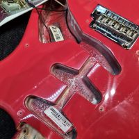 Fender American Vintage Hot Rod 50's Stratocaster Fiesta Red 2013 USA электрогитара