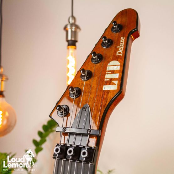 LTD Deluxe M-1000 FR Koa Natural 2015 Korea электрогитара