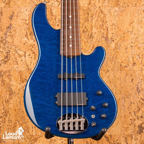 Lakland SK-5DX Skyline Japan Series Blue Translucent 2014 Korea бас-гитары