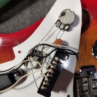 Fender MST-40 Mini Stratocaster Flame Cherry Burst 1993 Japan электрогитара