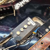 Fender American Standard Precision Bass Black 2008 USA бас-гитара