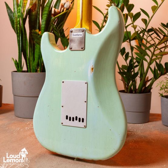 LsL Saticoy Sonic Blue Light Relic 2013 USA электрогитара