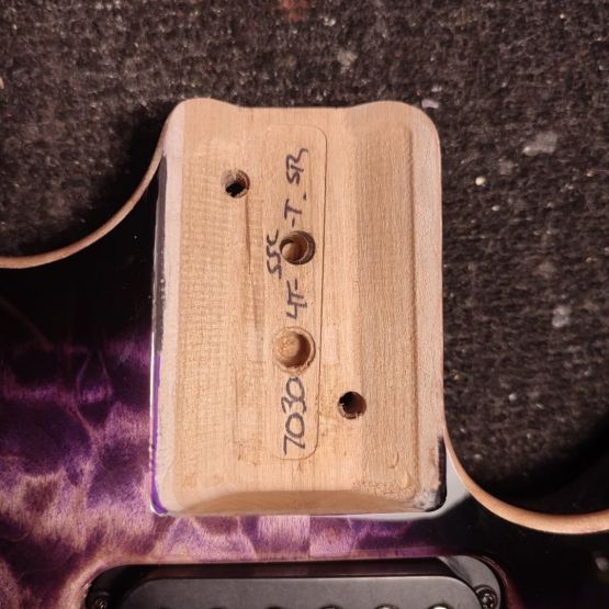 Tom Anderson Li'l Angel Natural Purple to T Purple to Black Burst with Binding 2022 USA электрогитара