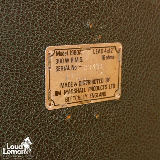 Marshall 1960A 4x12 300w Speaker Cabinet гитарный кабинет