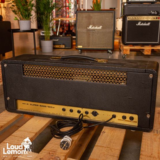 ‌Marshall Mk II Super Bass 100w 1973 UK ламповый гитарный усилитель
