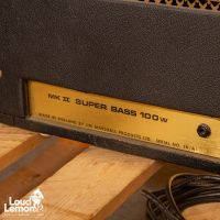 ‌Marshall Mk II Super Bass 100w 1973 UK ламповый гитарный усилитель