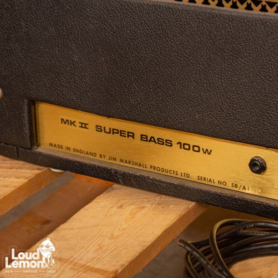 ‌Marshall Mk II Super Bass 100w 1973 UK ламповый гитарный усилитель
