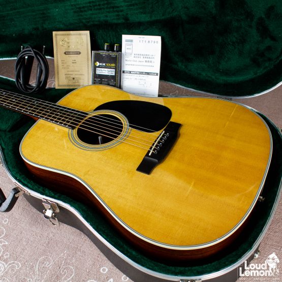 Martin D-28 Natural 2015 USA акустическая гитара с подключением