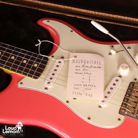 Nashguitars S63 Fiesta Red 2020 USA электрогитара