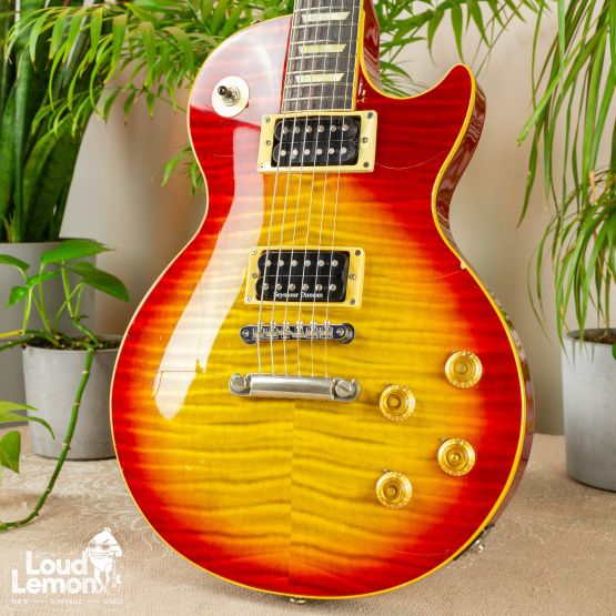 Orville LPS-80F Les Paul Standard Cherry Sunburst 1993 Japan электрогитара