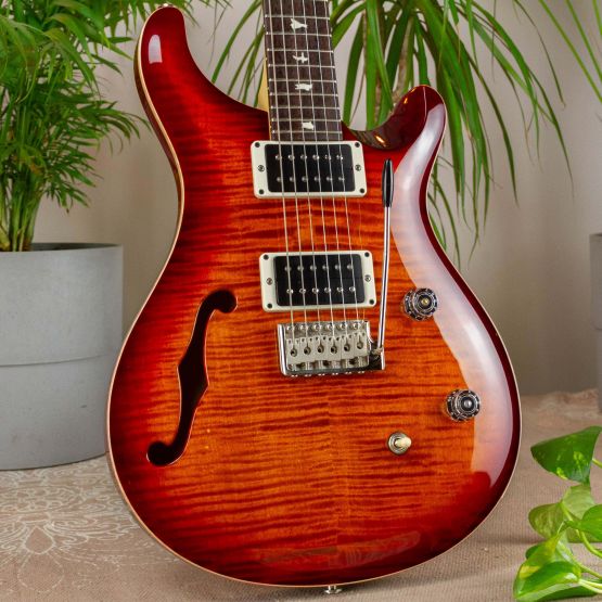 PRS CE 24 Semi-Hollow Dark Cherry Sunburst 2018 USA электрогитара