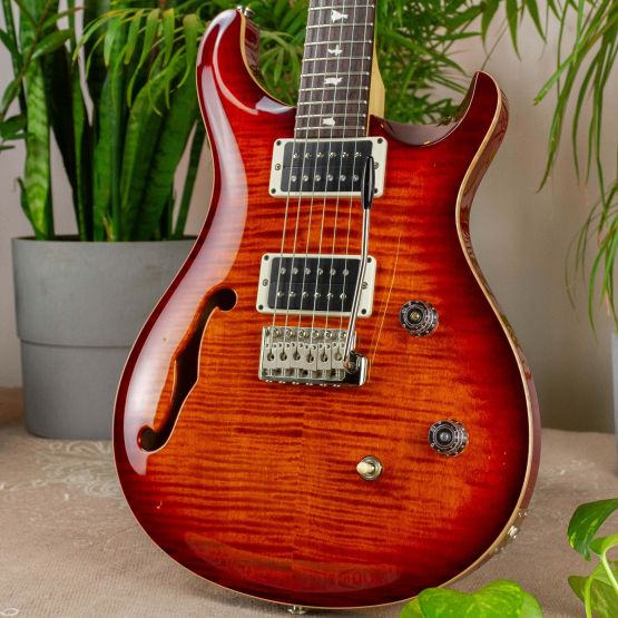 PRS CE 24 Semi-Hollow Dark Cherry Sunburst 2018 USA электрогитара