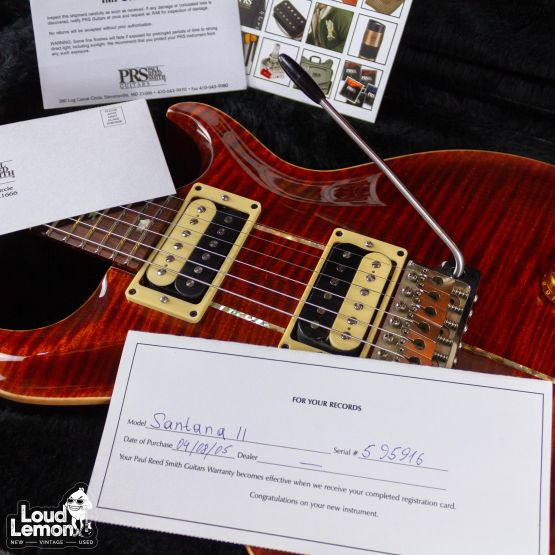 PRS Carlos Santana II Retro Orange Tiger 2005 USA электрогитара