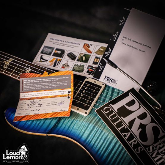 PRS Custom 24 10-Top Makena Blue 2013 USA электрогитара