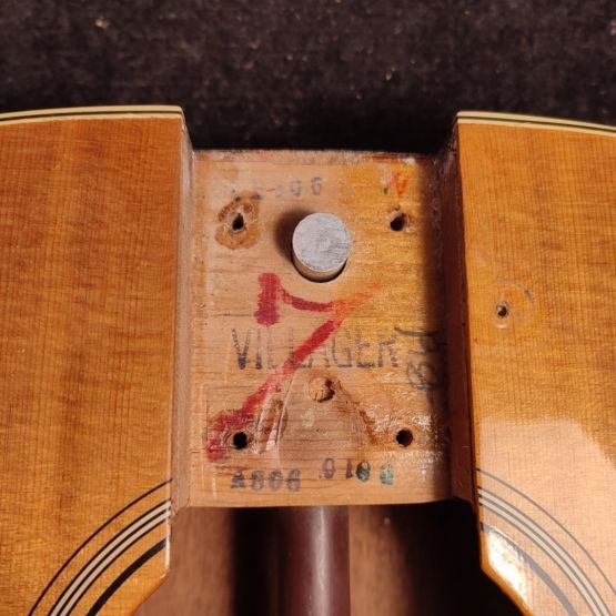 Fender Villager Natural 1960s USA /w Adeline Piezo Pickup электроакустическая гитара