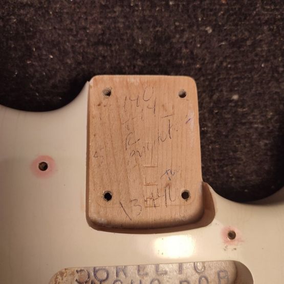 Fender Partcaster Custom Shop Ancho Poblano Stratocaster Body 2019, Stevie Ray Vaughan Stratocaster Neck 2008 White Blonde USA электрогитара