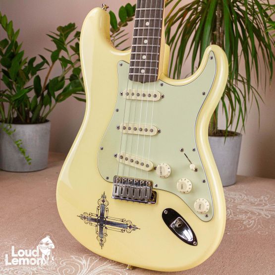 Fender Kenny Wayne Shepherd Stratocaster Arctic White 2008 Mexico электрогитара