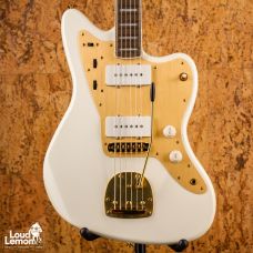 Squier 40th Anniversary Jazzmaster Gold Edition Olympic White Indonesia электрогитара электрогитара