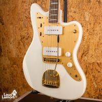 Squier 40th Anniversary Jazzmaster Gold Edition Olympic White Indonesia электрогитара электрогитара