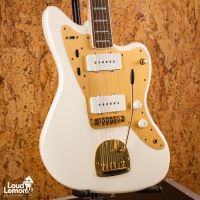 Squier 40th Anniversary Jazzmaster Gold Edition Olympic White Indonesia электрогитара электрогитара