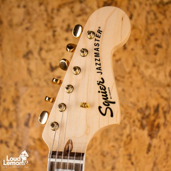 Squier 40th Anniversary Jazzmaster Gold Edition Olympic White Indonesia электрогитара электрогитара