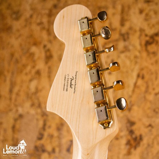 Squier 40th Anniversary Jazzmaster Gold Edition Olympic White Indonesia электрогитара электрогитара