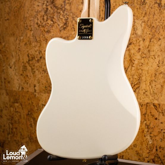 Squier 40th Anniversary Jazzmaster Gold Edition Olympic White Indonesia электрогитара электрогитара