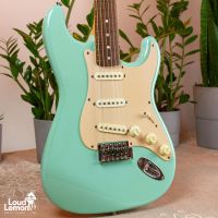 Squier Affinity Strat Surf Green 2002 China электрогитара