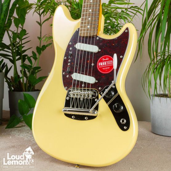‌Squier Classic Vibe Mustang Vintage White электрогитара